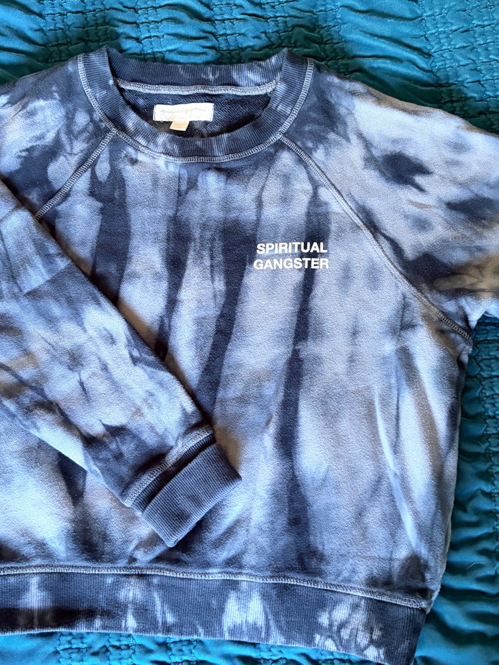 Spiritual Gangster Women’s Tie-Dye Crewneck Small